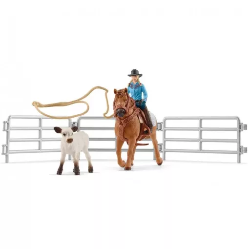 Schleich 42577 Lovas cowgirl lasszóval