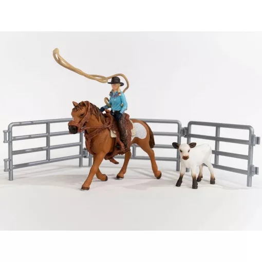 Schleich 42577 Lovas cowgirl lasszóval