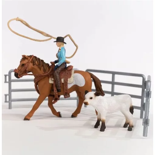 Schleich 42577 Lovas cowgirl lasszóval