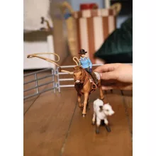 Schleich 42577 Lovas cowgirl lasszóval