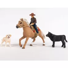 Schleich 42578 Western cowboy lovas állatokkal