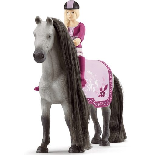 Schleich 42584 Sofia és Dusty Trakehnen lova fésülhető sörénnyel