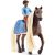   Schleich 42586 Leo és Rocky Mountain lova fésülhető sörénnyel