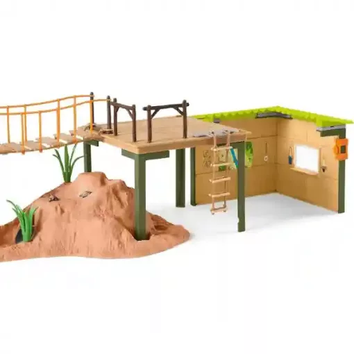 Schleich 42594 Kalandállomás a vadonban (csomagolássérült-új)