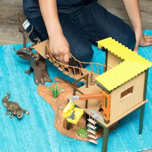 Schleich 42594 Kalandállomás a vadonban (csomagolássérült-új)