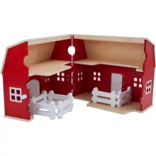 SCHLEICH 42602 Nagy farm játékszett fából (csomagolássérült-új)