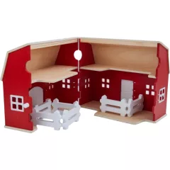   SCHLEICH 42602 Nagy farm játékszett fából (csomagolássérült-új)