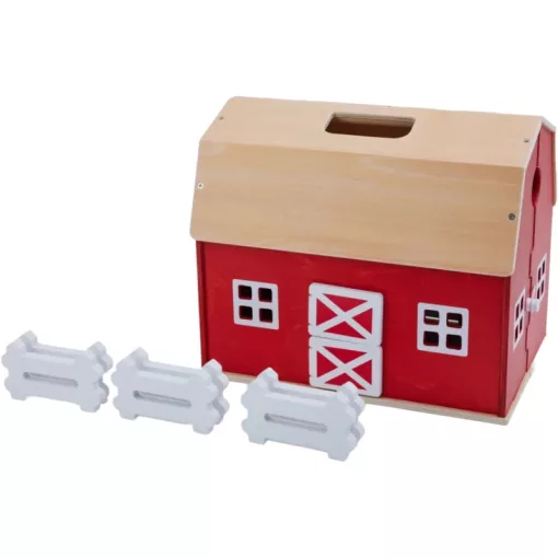 SCHLEICH 42602 Nagy farm játékszett fából (csomagolássérült-új)