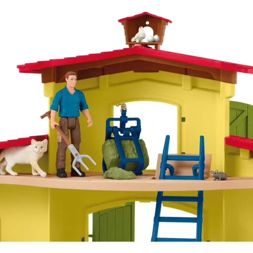 Schleich 42605 Farm istállóval és állatokkal