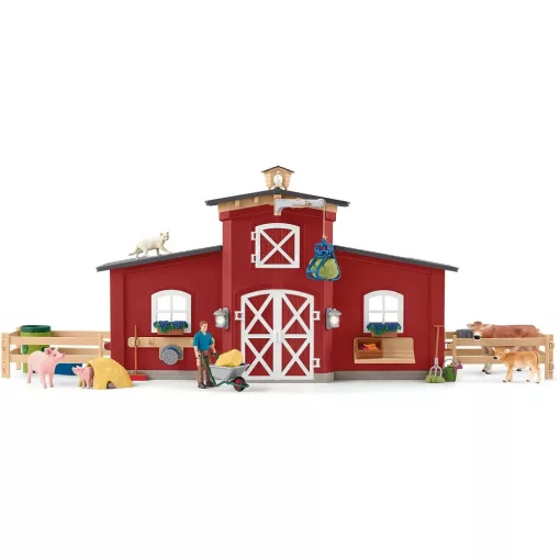 Schleich 42606 Farm istállóval és állatokkal