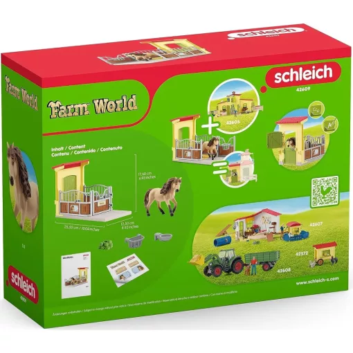 Schleich 42609 Istálló izlandi pónival
