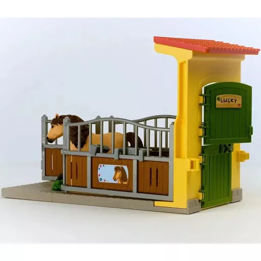Schleich 42609 Istálló izlandi pónival