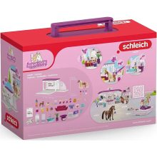 Schleich 42614 Hordozható szépségszalon fésülhető lóval