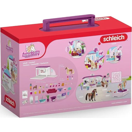 Schleich 42614 Hordozható szépségszalon fésülhető lóval