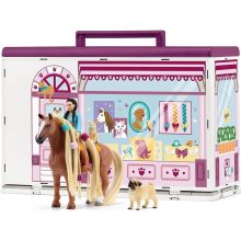 Schleich 42614 Hordozható szépségszalon fésülhető lóval