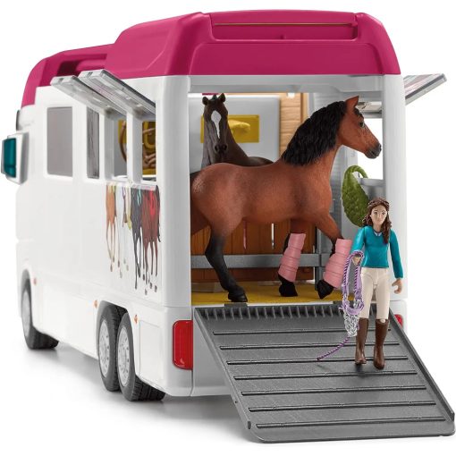 Schleich 42619 Lószállító és lakóbusz lovakkal