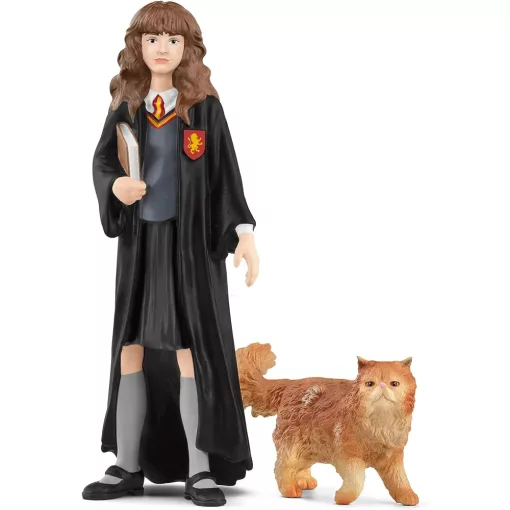 Schleich 42635 Harry Potter - Hermione Granger és Csámpás, a macska