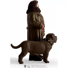 Schleich 42638 Harry Potter - Hagrid és Agyar, az őrkutya