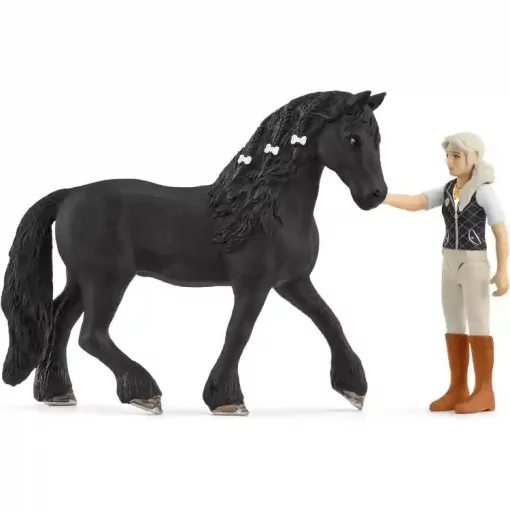 Schleich 42640 Tori és fríz lova
