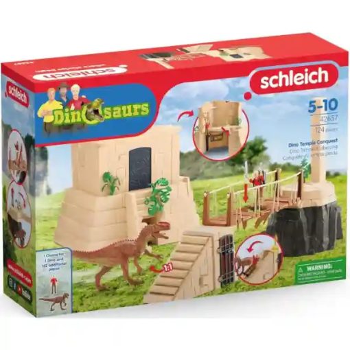 Schleich 42657 A dinó templom meghódítása, dinoszauruszok, Monolophosaurus