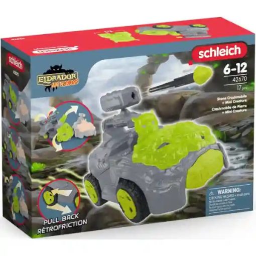 Schleich 42670 Kő hátrahúzós járgány kilövővel