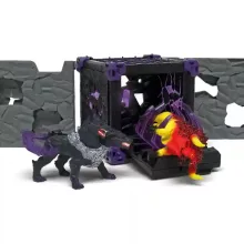 Schleich 42673 BattleCave harci aréna tűzbika és árnykutya figurákkal