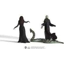 Schleich 42684 Harry Potter - Voldmeort nagyúr, Nagini kígyó és Bellatrix Lestrange