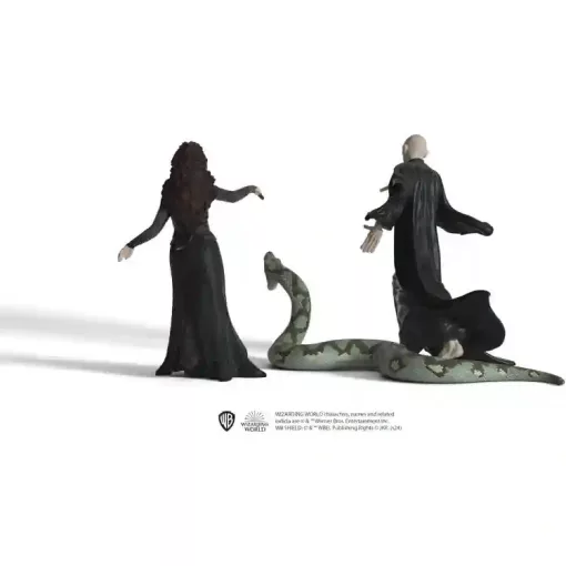 Schleich 42684 Harry Potter - Voldmeort nagyúr, Nagini kígyó és Bellatrix Lestrange