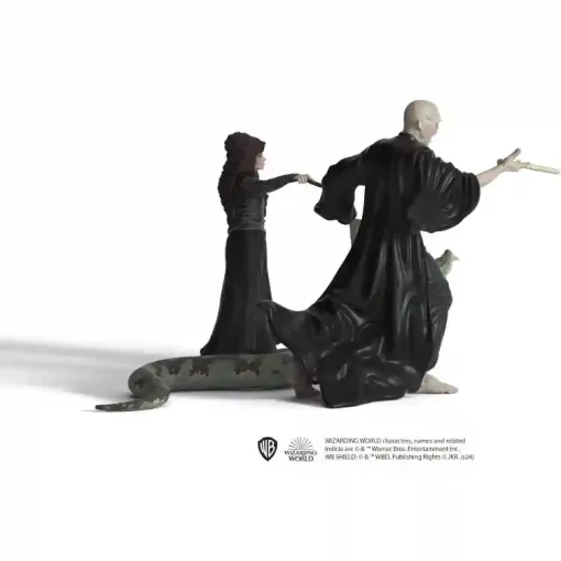 Schleich 42684 Harry Potter - Voldmeort nagyúr, Nagini kígyó és Bellatrix Lestrange