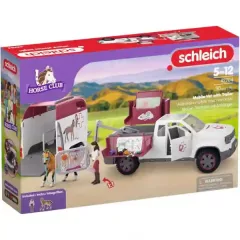   Schleich 42704 Állatorvosi lószállító autó Tennessee Walker lóval