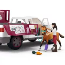 Schleich 42704 Állatorvosi lószállító autó Tennessee Walker lóval