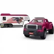 Schleich 42705 Lószállító terepjáróval és lovakkal