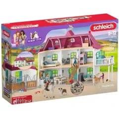   Schleich 42706 Hannah családi háza lovardával és lovakkal (csomagolássérült-új)