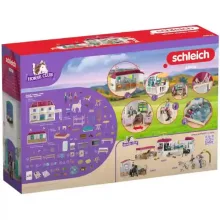 Schleich 42706 Hannah családi háza lovardával és lovakkal (csomagolássérült-új)