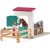   Schleich 42710 Hannah és Cayenne quarter horse lova istállóval