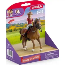 Schleich 42711 Hannah és Cayenne lova