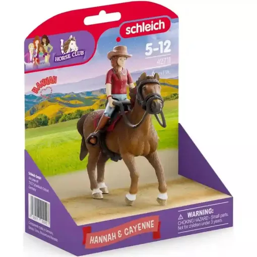 Schleich 42711 Hannah és Cayenne lova