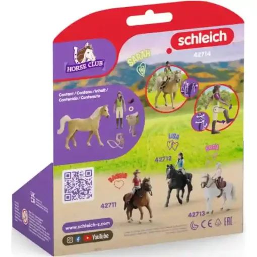 Schleich 42714 Sarah és Mystery lova