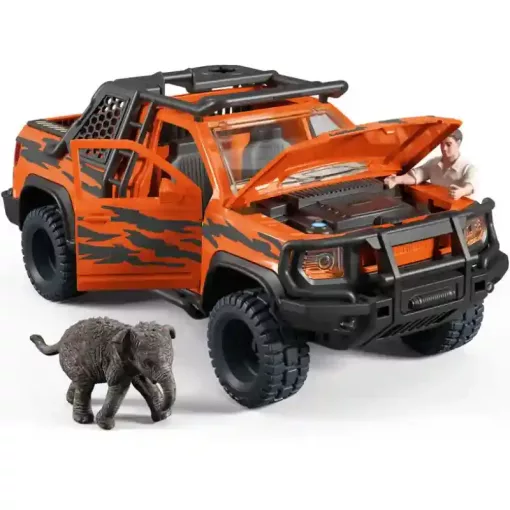 Schleich 42720 Terepjárós dzsungelkaland kiselefánttal