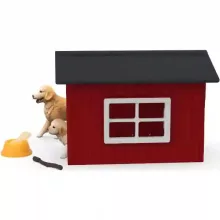 Schleich 42722 Kutyaház Golden retriever kutyákkal