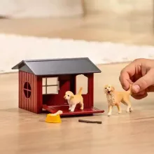 Schleich 42722 Kutyaház Golden retriever kutyákkal