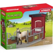 Schleich 42724 Istálló Musztáng kancával