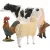   Schleich 42729 A farm állatai válogatás (tehén, kakas, bárány, kecskegida)
