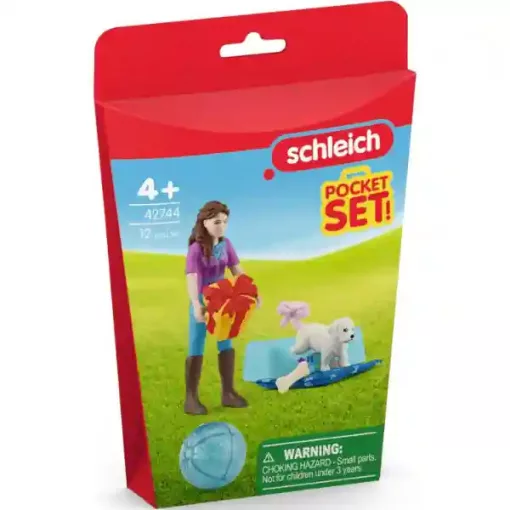 Schleich 42744 Szülinapi parti Lisával és kiskutyájával