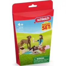 Schleich 42746 Piknikezés Lisával és kutyájával