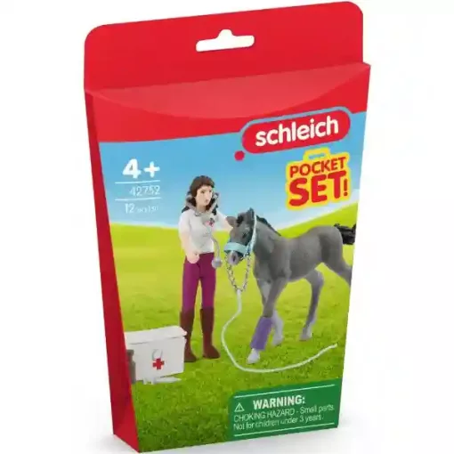 Schleich 42752 Kramer asszony Trakehneni csikóval