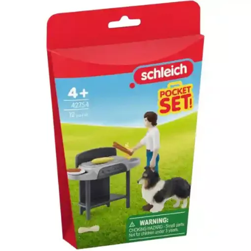 Schleich 42754 Grillezés Tom-mal és kutyájával