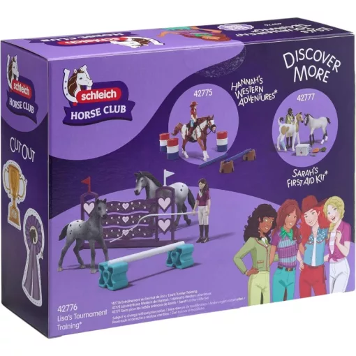 Schleich 42776 Lisa lovasiskolája appaloosa lovakkal