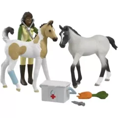 Schleich 42777 Sarah állatorvosi készlete csikókkal