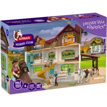 SCHLEICH 42785 Lakeside lakóház istállóval és lovakkal
